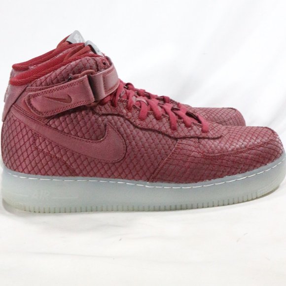 NIKE Air Force 1 '07 Mid LV8 ‘Team Red’ Sneakers Sz 11.5 US - Picture 5 of 15